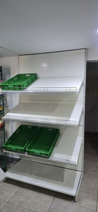 Vând raft metalic expunere fructe/legume