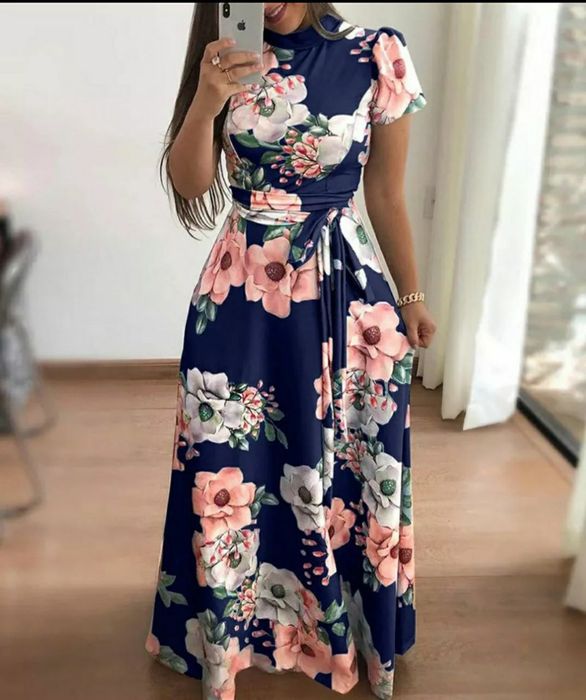 Rochie lunga florala dama