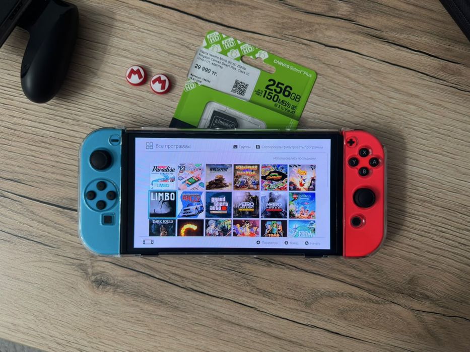 Продам прошитый Nintendo Switch OLED 256GB 38 игр Нинтендо свитч ОЛЕД