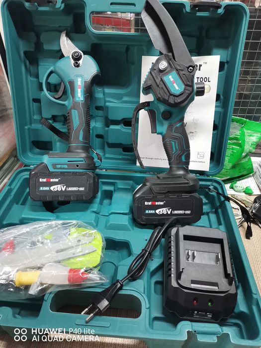 2 в 1 акумулаторна ножица и резачка  36v 8ah