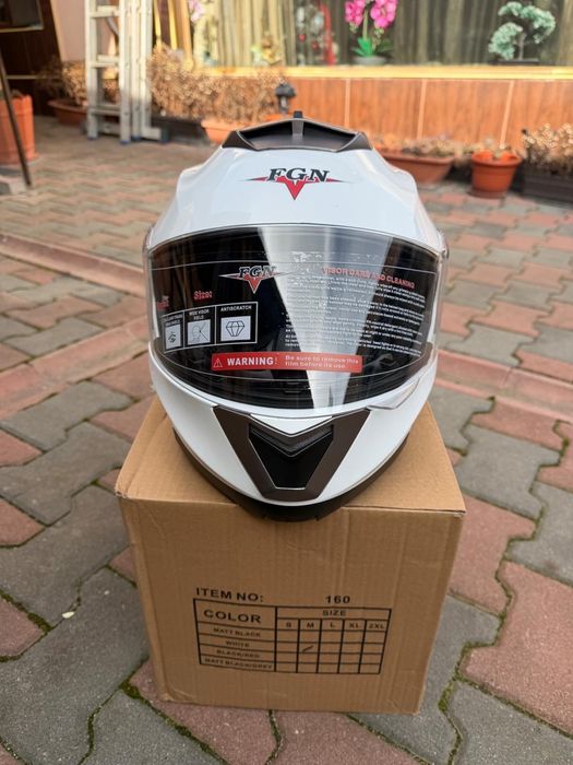 Casca modulara flip-up moto cu viziera S M L XL XXL