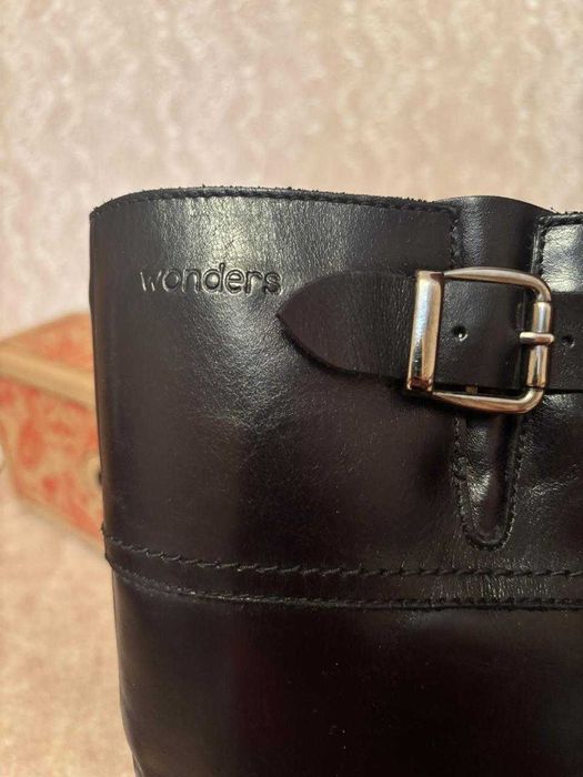 Сапоги женские кожанные