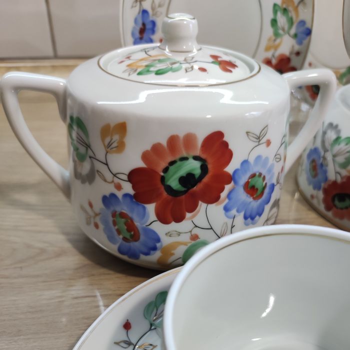 Чайный сервиз "Полевые цветы"" 1958г.