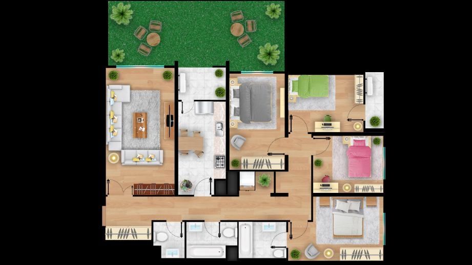 Продаётся 4-х комнатная квартира с лоджей