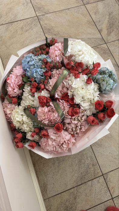 Букет из гортензии