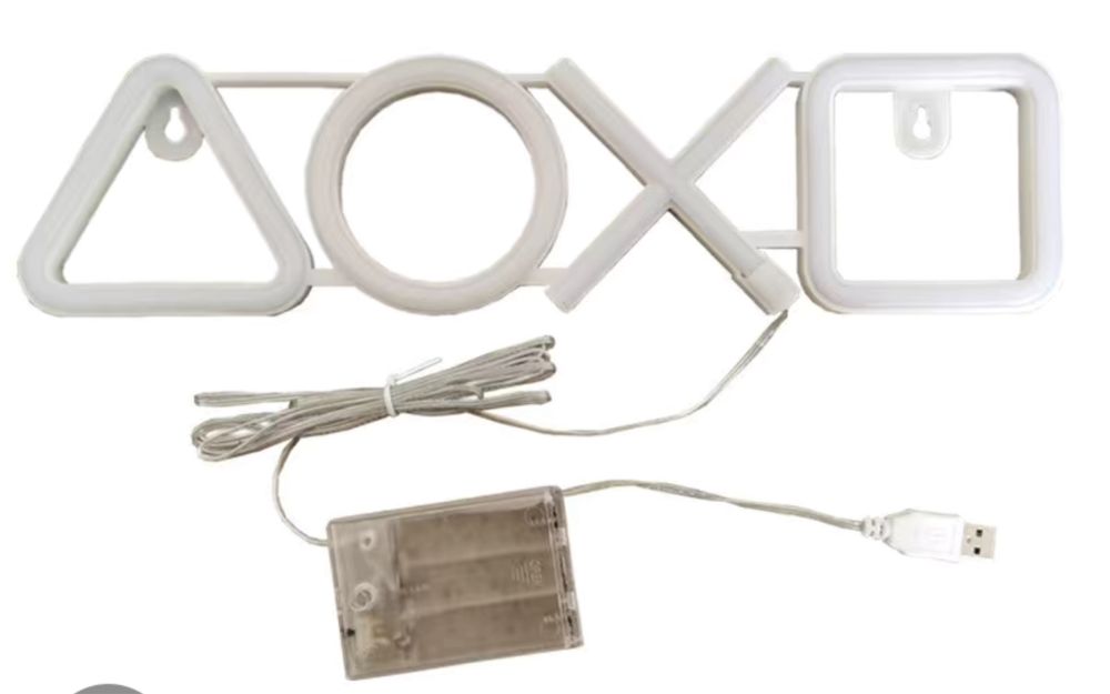 Неоновый светильник sony playstation