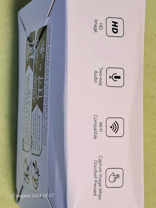 Sonerie cu camera de supraveghere si alarma,noua