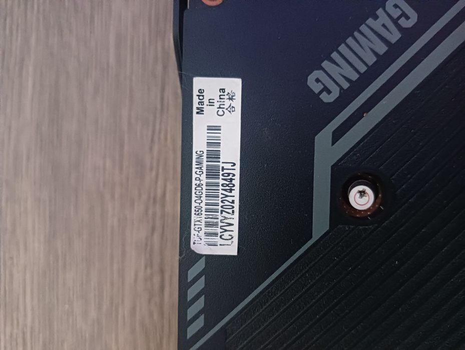 Placă video gtx 1650 OC TUF