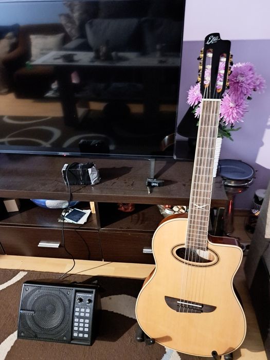 Електро акустична  класическа китара Gipsy style