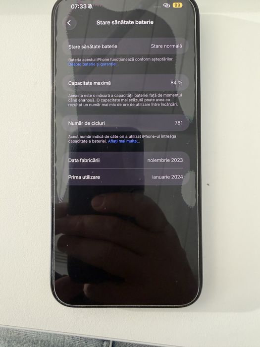 Vand iphone 15 pro max 256gb