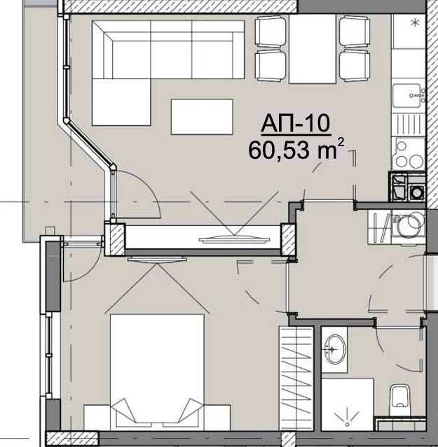 Продава се Двустаен апартамент в Казанлък - 60 кв.м за 816 €/кв.м - Снимка #4