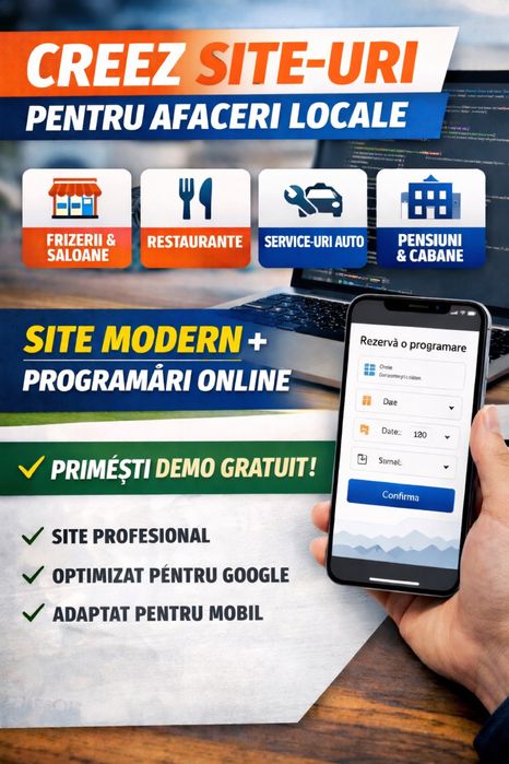 Programator creez website-uri pentru firme mici