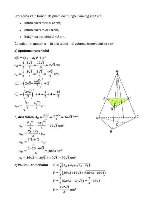 Portofoliu matematică clasele VII–VIII Geometrie