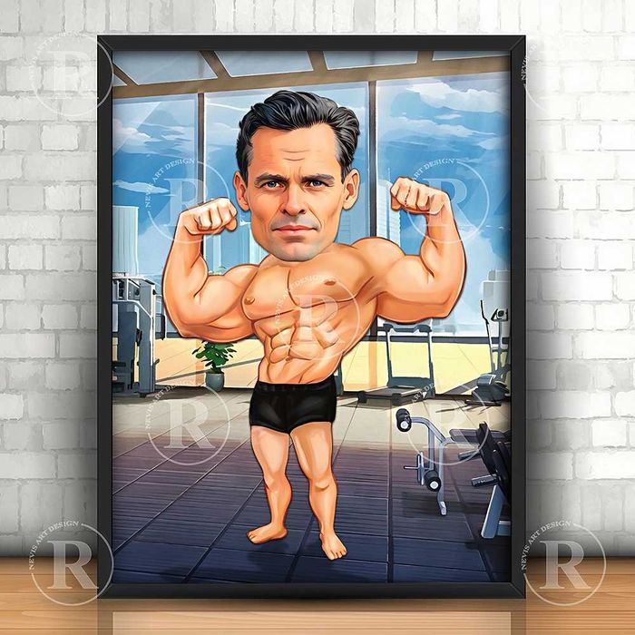 Карикатура за спортист