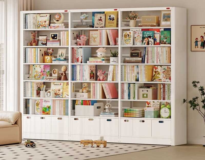 Стеллаж для книг / гостинная / многоярусный / легко собирается