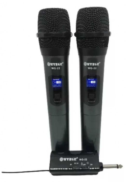 Комплект 2 безжични микрофонa, Вокални, Преносими, Качествен звук
