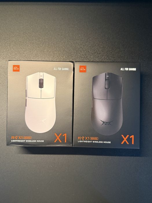 Игровая мышь ATK X1 SE Чёрная и Белая