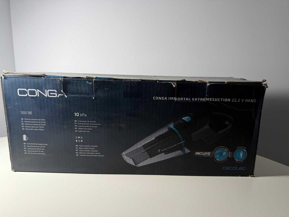 Aspirator de mana, Cecotec Conga Immortal, 150 W, 22.2V, vol. 0,5l