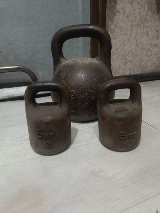 Продам гири 24кг -7000.    5кг 2шт-8000