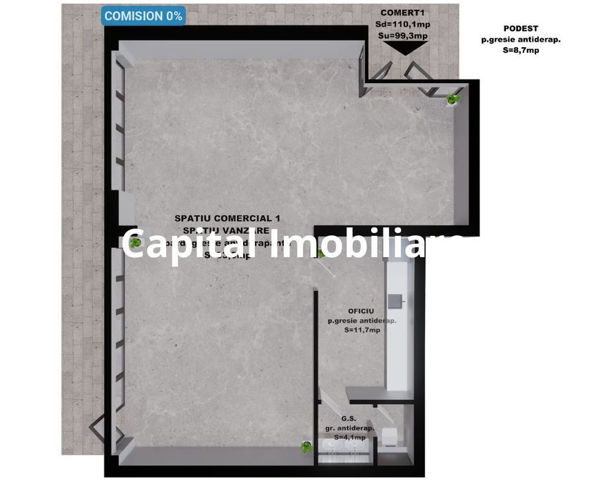 Comision 0% ! Spații Comerciale de Vânzare –Brașov, Zona Lacul Noua