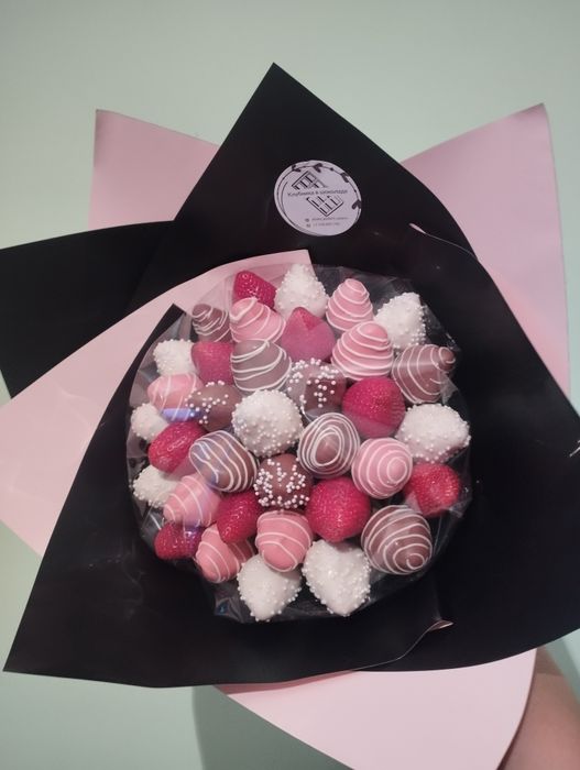 АКЦИЯ!! Клубника в Бельгийском шоколаде 1 шт 600тг