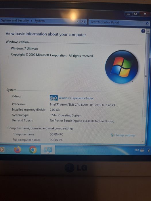 Laptop LGX12 functional