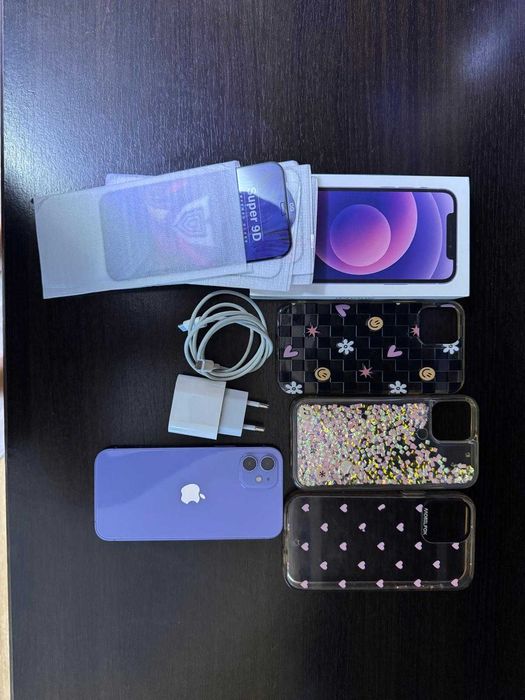 Telefon mobil Apple iPhone 12, 64GB, 5G, Purple