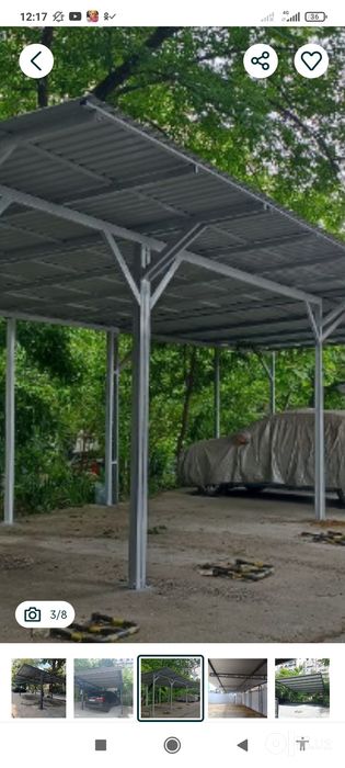 Навес , криша, делаем в Ташкенте. Naves , tom yopamiz Tashkent