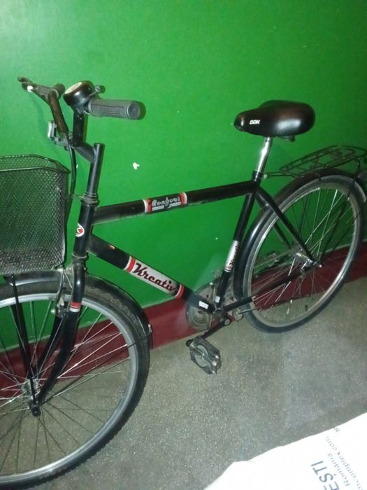 Bicicleta cu roata de rezerva fata