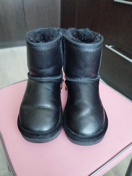 Угги зимние кожаные