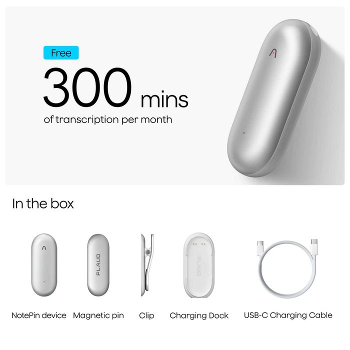 PLAUD NotePin AI Voice Recorder - диктофон с поддержкой ИИ! Новый!