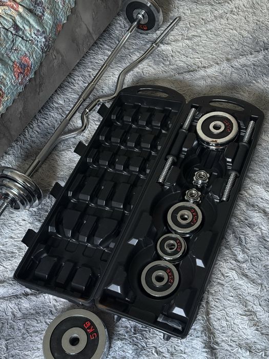 Продам набор гантелей 55 кг