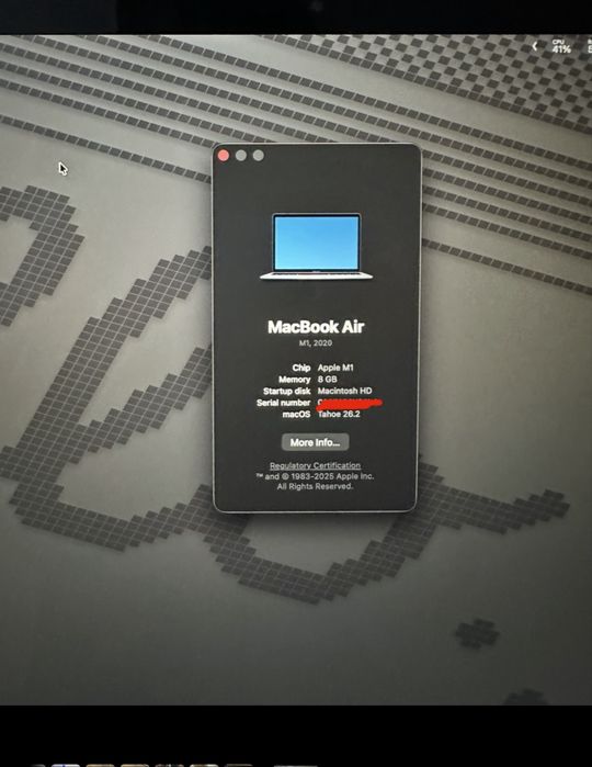 Macbook Air M1 256Gb