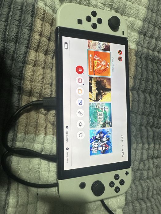 Nintendo switch Oled white, с аккаунтом super mario bros wonder,zelda2