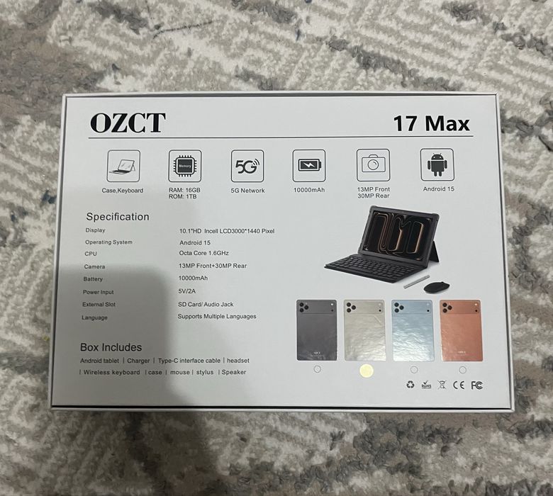 Планшет 17 max 10,1”