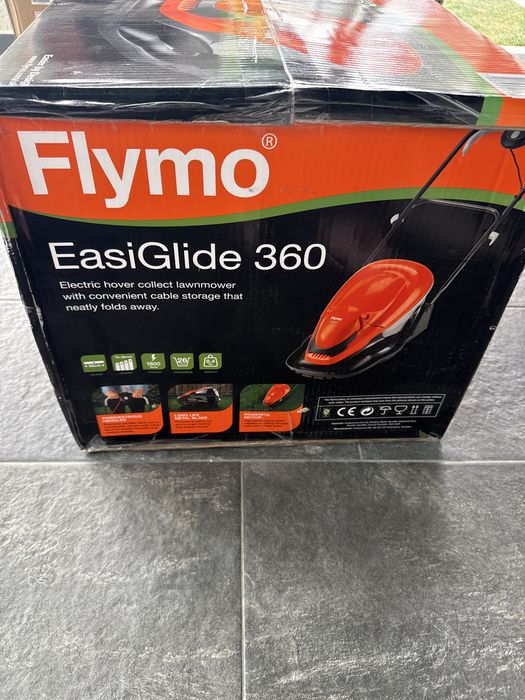 Mașină de tuns iarba Flymo 1800W, 36 cm, cu fir și tehnologie Hover – Easiglide 360V