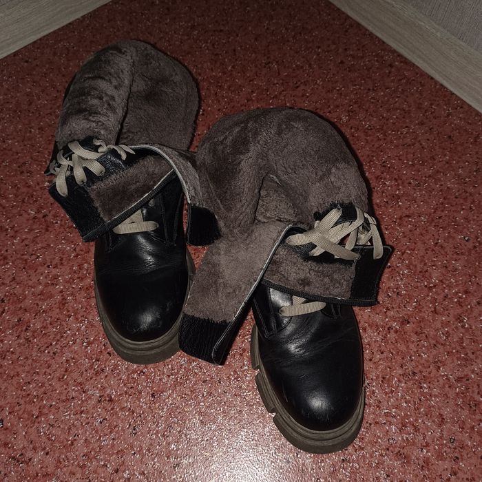 Ботинки 38 размер , кожа - мех натуральные