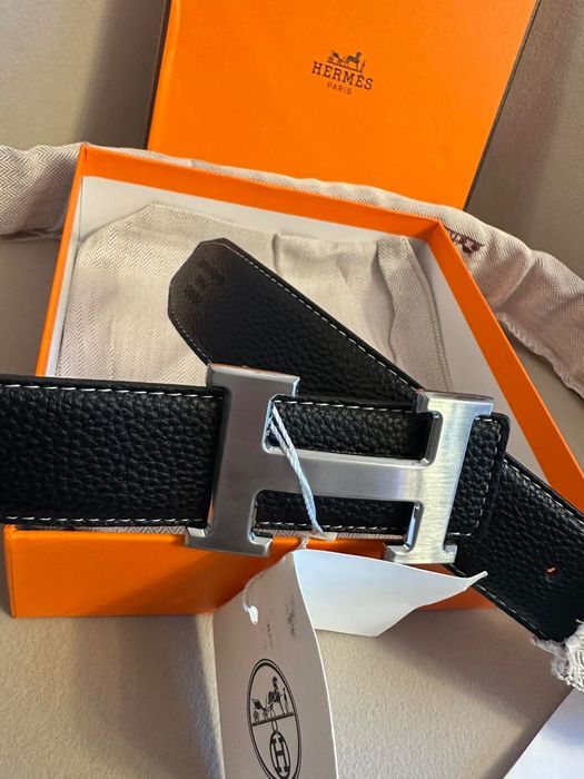 Hermes-Чисто нов мъжки автентичен колан 120 см