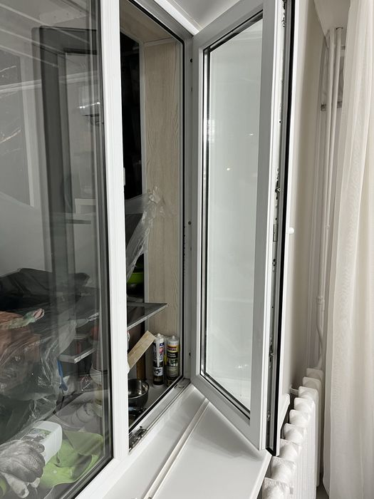 Дверь окно цельное