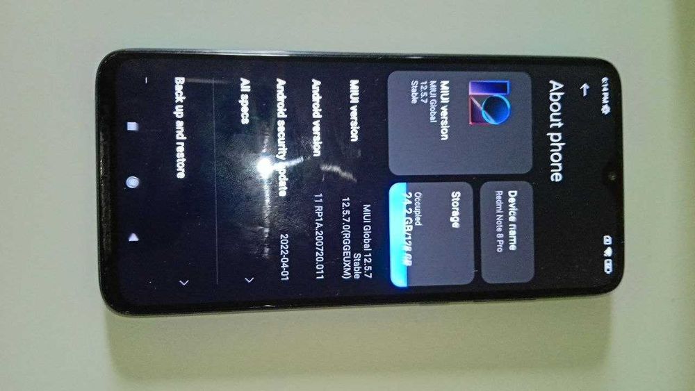 Телефон  Redmi 8 pro note 128gb