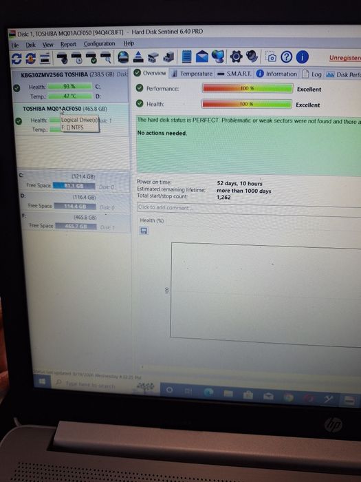 Hdd  pt Laptop slim in stare bune de functionare de 500 gb