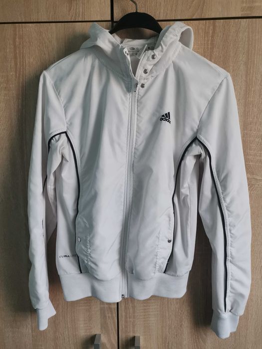 Бяло горнище Адидас