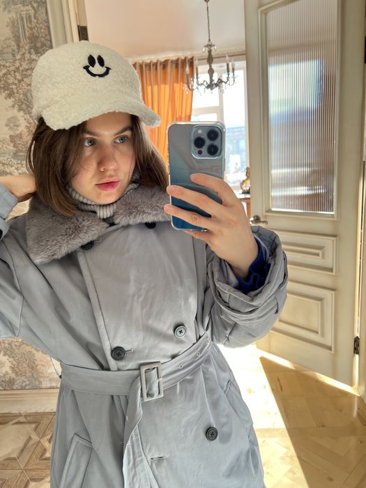 Новое серое пальто