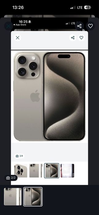 Iphon 15 pro 128 talik