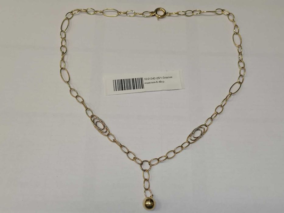Златно дамско колие - 6.48 грама - 14к