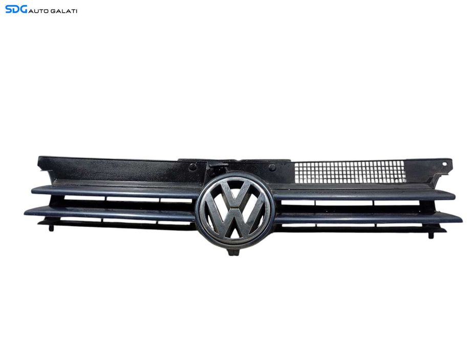 Grila Centrala cu Emblema Sigla de pe Bara Spoiler Fata Volkswagen Golf 4 1998 - 2005 Cod 1J0853655G 1J0853651H 1J0853653A [L6149]