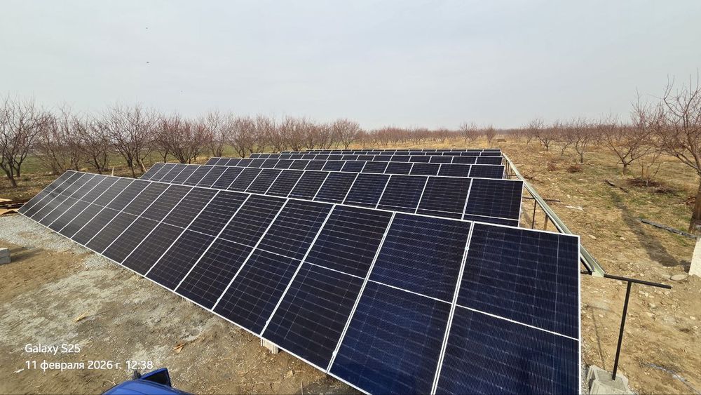 Quyosh panellar Longi,Jinko,Ronma, Era solar va Restar panellari bor.