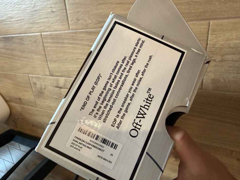 Off white обувки 43
