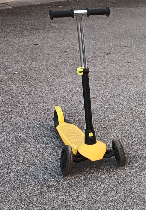 Детска тротинетка Oxelo с 3 колела - жълта