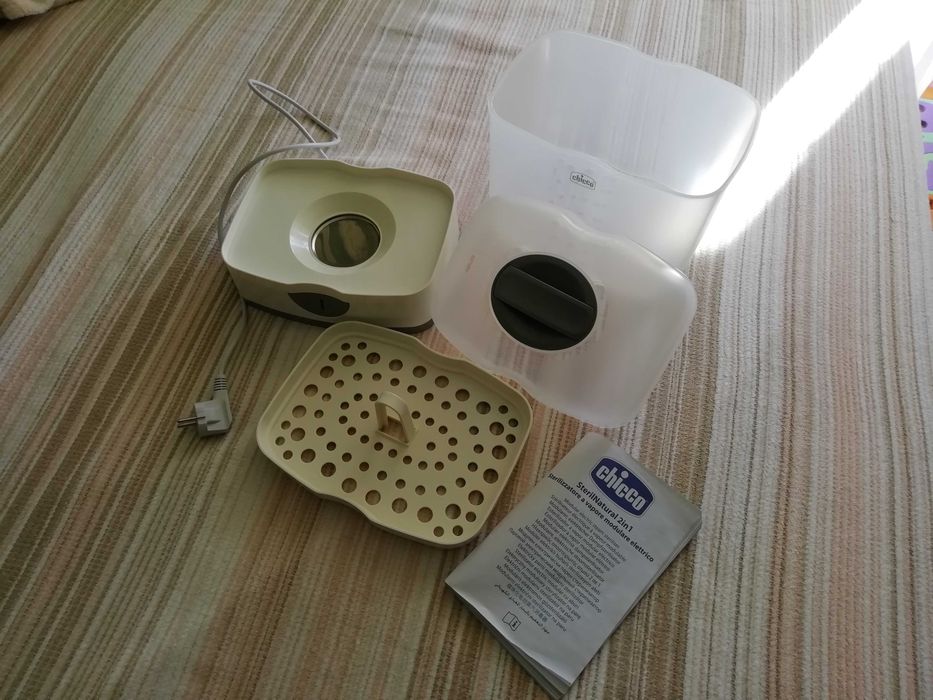 Стерилизатор Нагревател Chicco 2в1 Бебешки Детски Модулен Пара Шишета